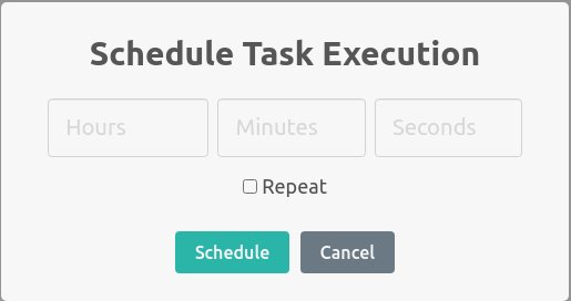 Schedule Task Dialog